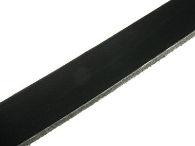 Flat Leather Strap 20x2,5mm, ca 110cm - black