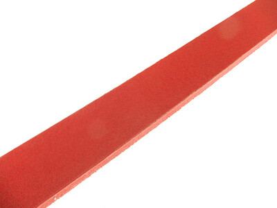 Flat Leather Strap 20x2,5mm, ca 110cm -  red