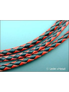 Round braided leather cord Ø4,0mm - saddle brown, 5,80 €