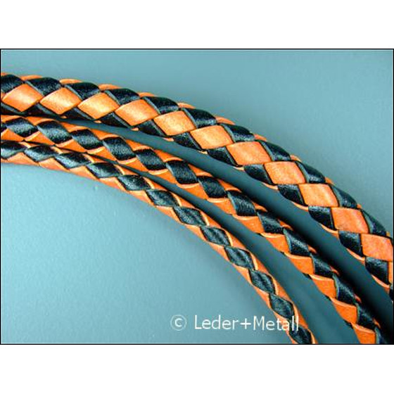 Braided leather Cord Vintage Gold Copper Color--jewelry supplies