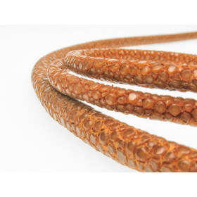 Round braided leather cord Ø3,0mm - antique red brown, 5,15 €