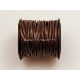 25 Mtr. Round leather cord Ø1,5mm - saddle brown, 16,44 €
