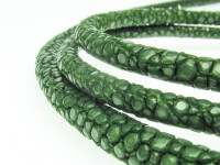Stingray Leather Cord 4mm (Length: 43-45cm) - racing green