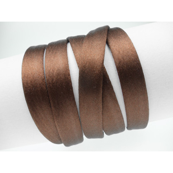 Silk Cord without Core aprx. 8x4mm - brown, 6,50 €