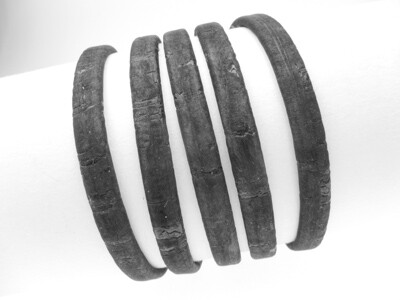 Cork Cord 5x2mm - black