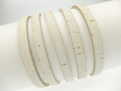 Cork Cord 10x2mm - pastel taupe