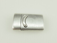 Magnetic Closure Pewter, flat, 14,0x4,0mm - Antique Silver
