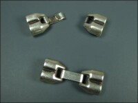 Closure #1, zamak, double hole, inside-Ø 5,0mm