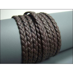 8mm Leather Braided Cord, 8MM Dark Brown Bolo Leather, Excellent Quality  All Leather, Premium European, One Yard, Dark Brown -  Canada