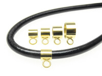 Connector gold plated stainless steel, 5,3mm