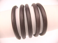 Eco Cord® Organic Nappa leather round stitched Ø5.0mm - castagno