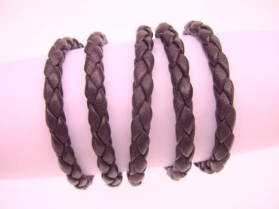 Eco Cord® Organic Nappa round braided Ø5.0mm -...