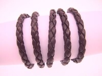 Eco Cord® Organic Nappa round braided Ø5.0mm - castagno