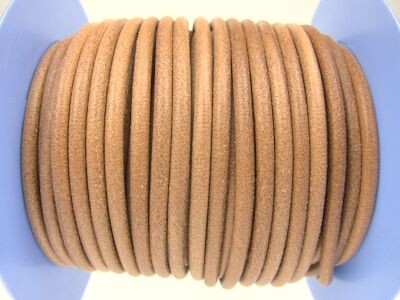 Round leather cord, high quality Ø4.0mm - natural