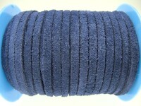 Suede lace 4.0 x 1.5mm, high quality - denim blue