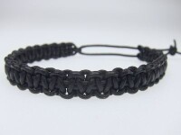 Bracelet made of kangaroo leather - black