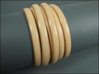 Flat leather lace Ø5,0 x 2,0mm - nature